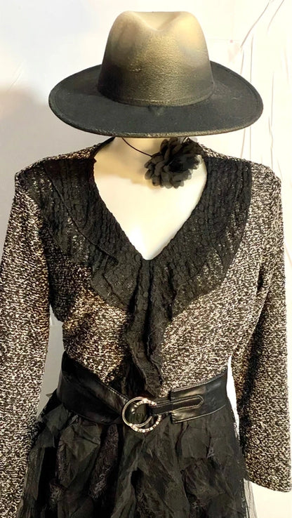 Gonna lunga in pizzo e tulle Top in Pizzo Cappello Nuovo In Regalo Misure In Foto