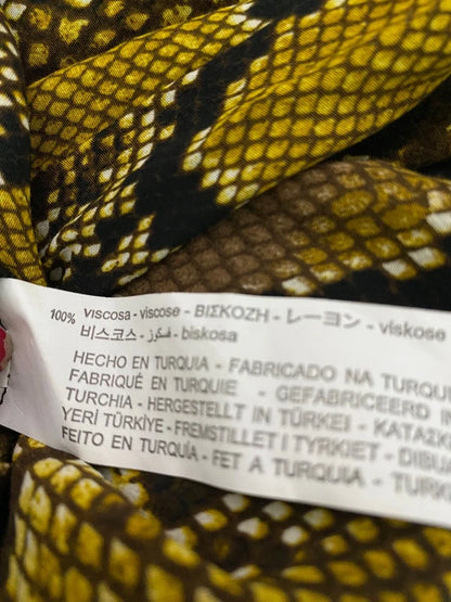 Abito Zara Fantasia Pitonata 100% Viscosa