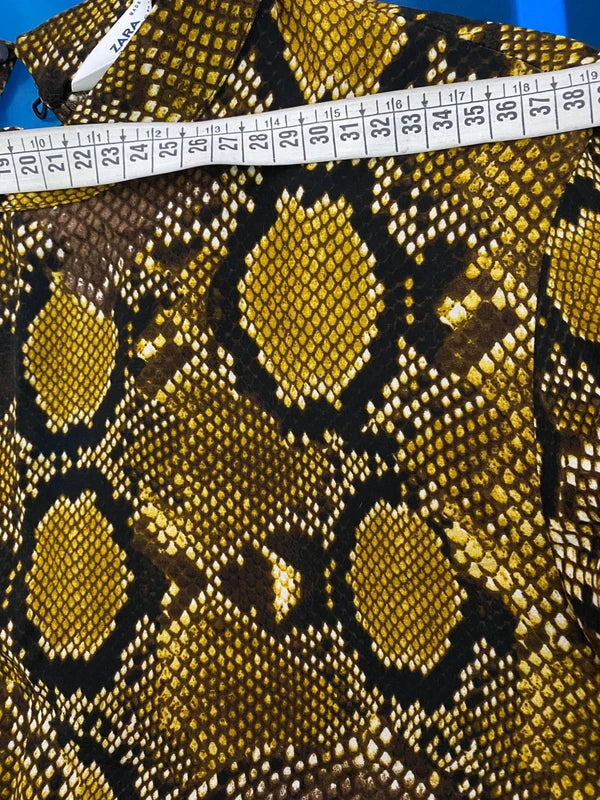 Abito Zara Fantasia Pitonata 100% Viscosa