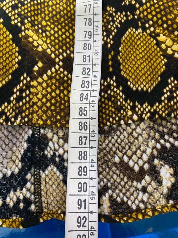 Abito Zara Fantasia Pitonata 100% Viscosa
