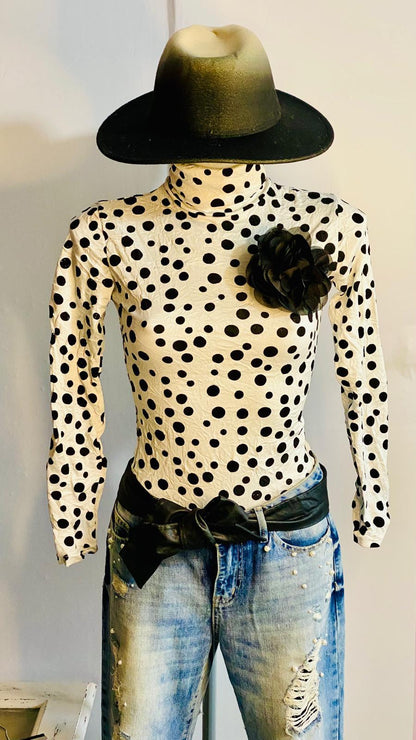 Completo Stefania con Jeans Bolero Dolcevita e Cintura