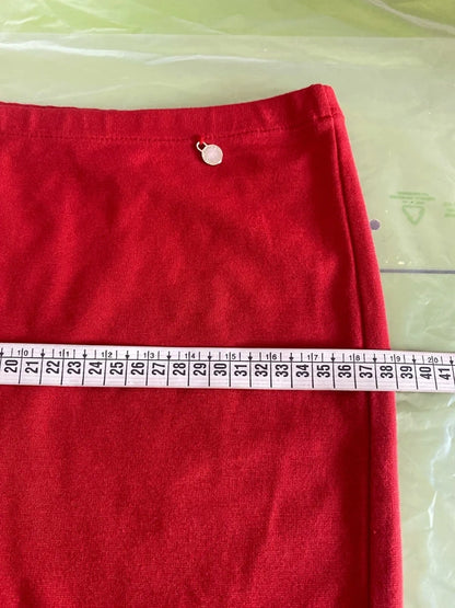 Red vintage suit with skirt