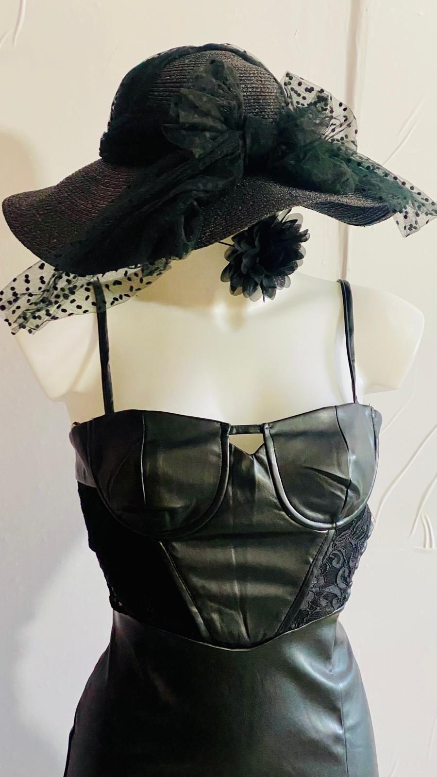 Abito Tubino in Ecopelle in Pizzo