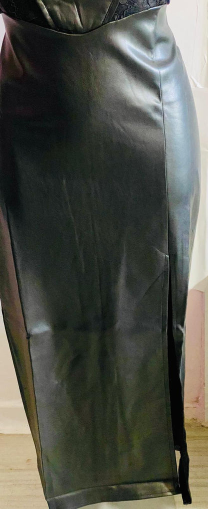 Abito Tubino in Ecopelle in Pizzo