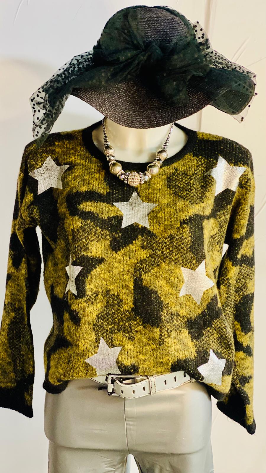 Maglione in Mohair e Lana e Pantalone Leggins Silver