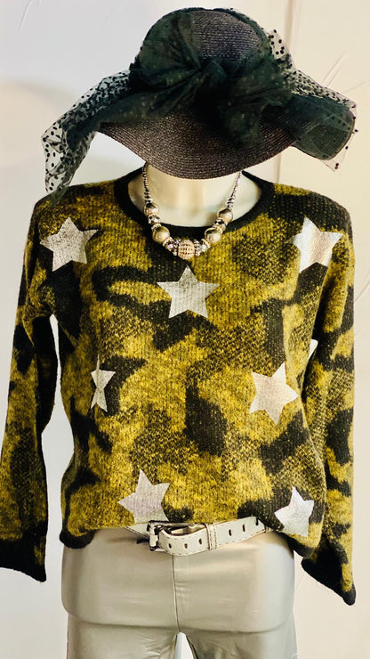 Maglione in Mohair e Lana e Pantalone Leggins Silver