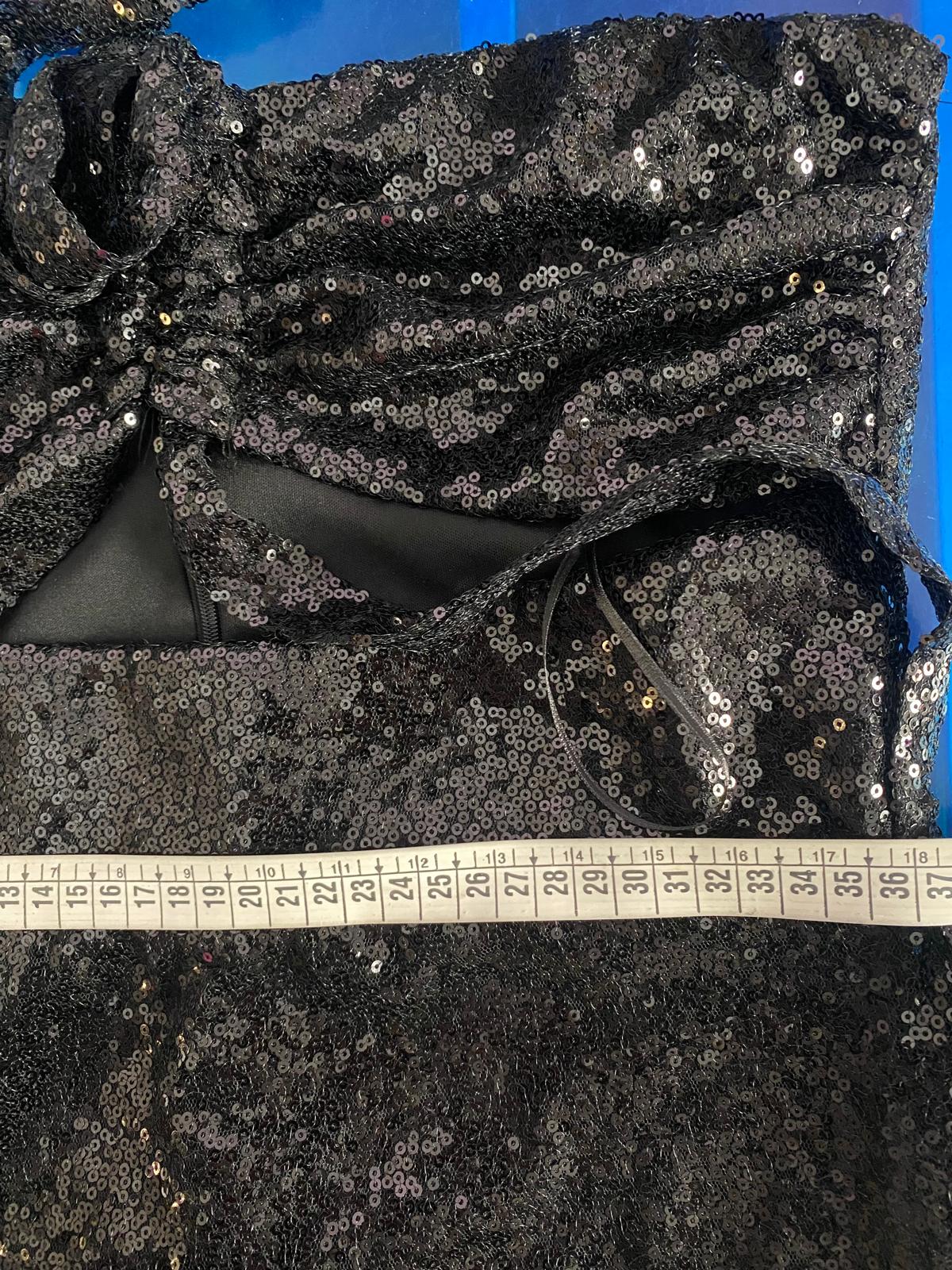 Abito Elegante Nero Paiettato