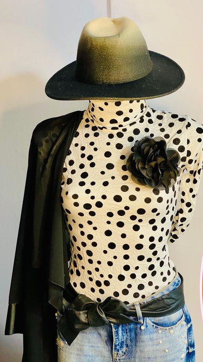 Completo Stefania con Jeans Bolero Dolcevita e Cintura