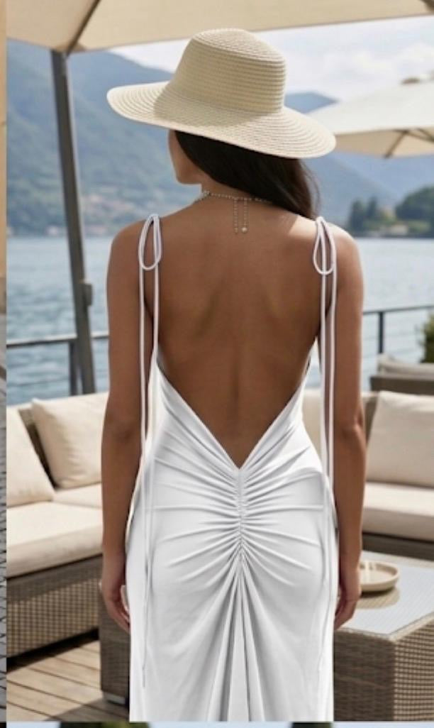 abito bianco push up