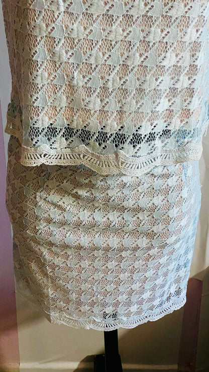 Coordinato in Pizzo con Top & Gonna Milu'