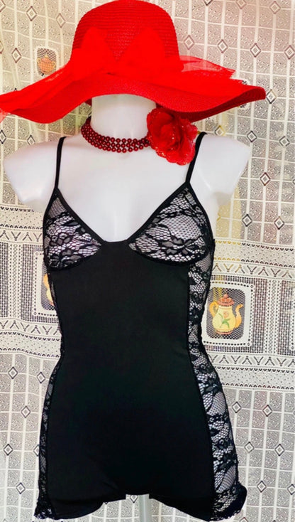 Body a tuta in Pizzo