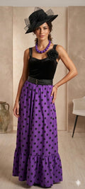 Gonna Lunga a Pois Top e Spilla