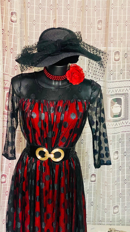 Elegant longuette dress