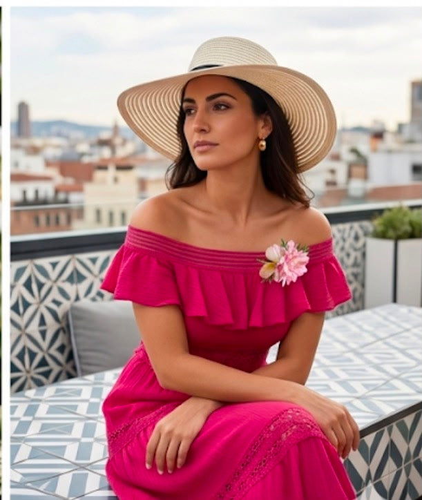Abito  in pizzo scollo a barca