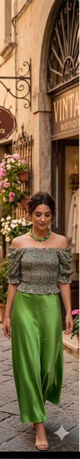 Blusa e gonna in seta