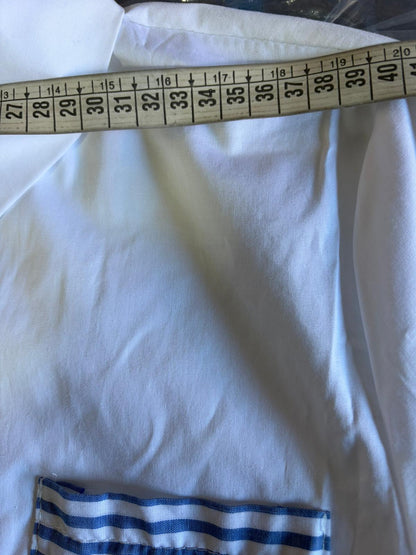 Abito a camicia asimmetrico in cotone con cintura a fusciacca