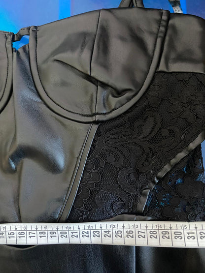 Abito Tubino in Ecopelle in Pizzo