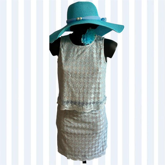 Coordinato in Pizzo con Top & Gonna Milu'