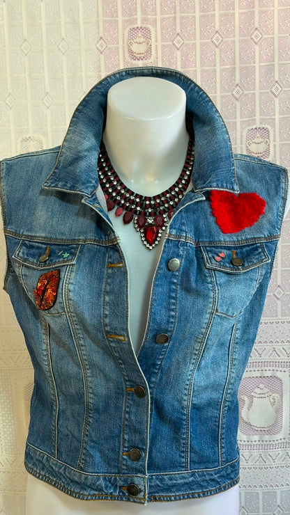 Gilet in denim con gonna Iceberg