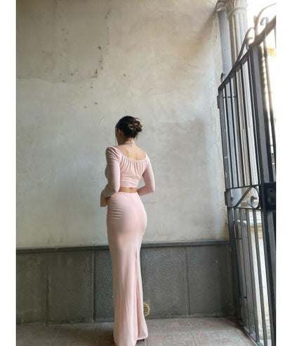 Abito Lungo Con Cut-Out