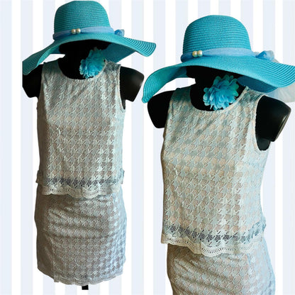 Coordinato in Pizzo con Top & Gonna Milu'