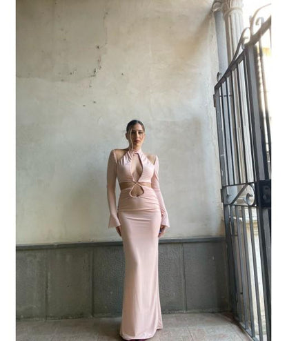 Abito Lungo Con Cut-Out