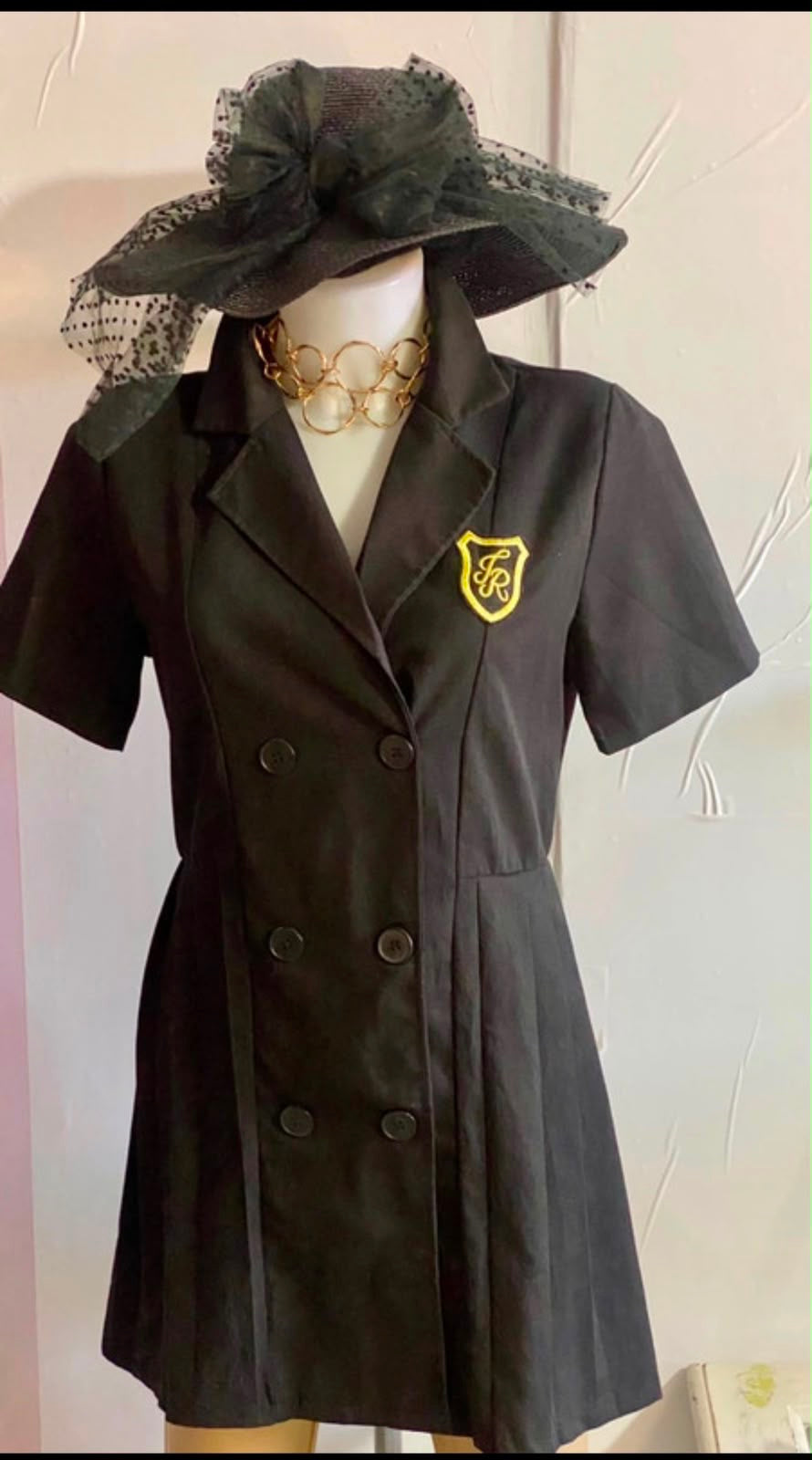 Blazer o vestito a giacca plissettato