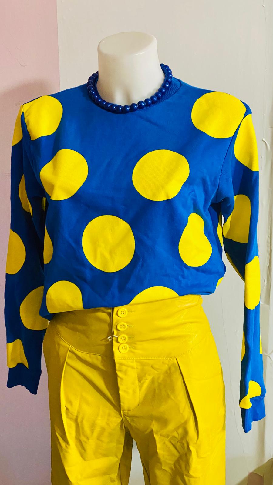 Completo con Pantalone in Ecopelle &  Felpa Yoshii