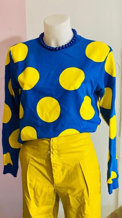 Completo con Pantalone in Ecopelle &  Felpa Yoshii