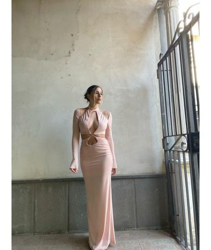 Abito Lungo Con Cut-Out