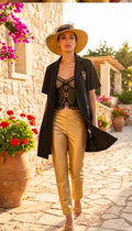 Corsetto Mochy E Pantalone Oro